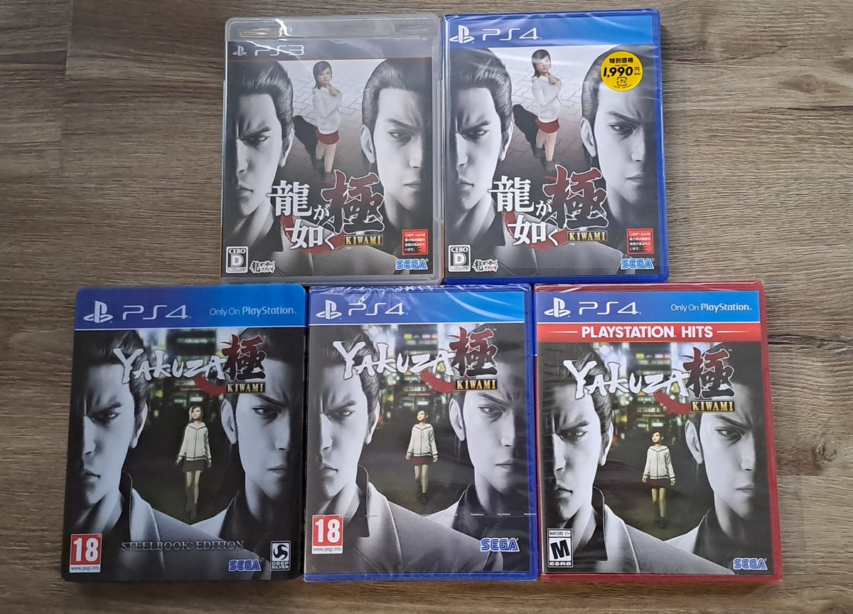 Bikachan90's tweet photo. Thank you so much @Darkscythe for the throne gift!! π Just missing the promo copy but this is how my Kiwami set looks like! #LADcollection #yakuzacollection https://t.co/8SnhDSPw1l