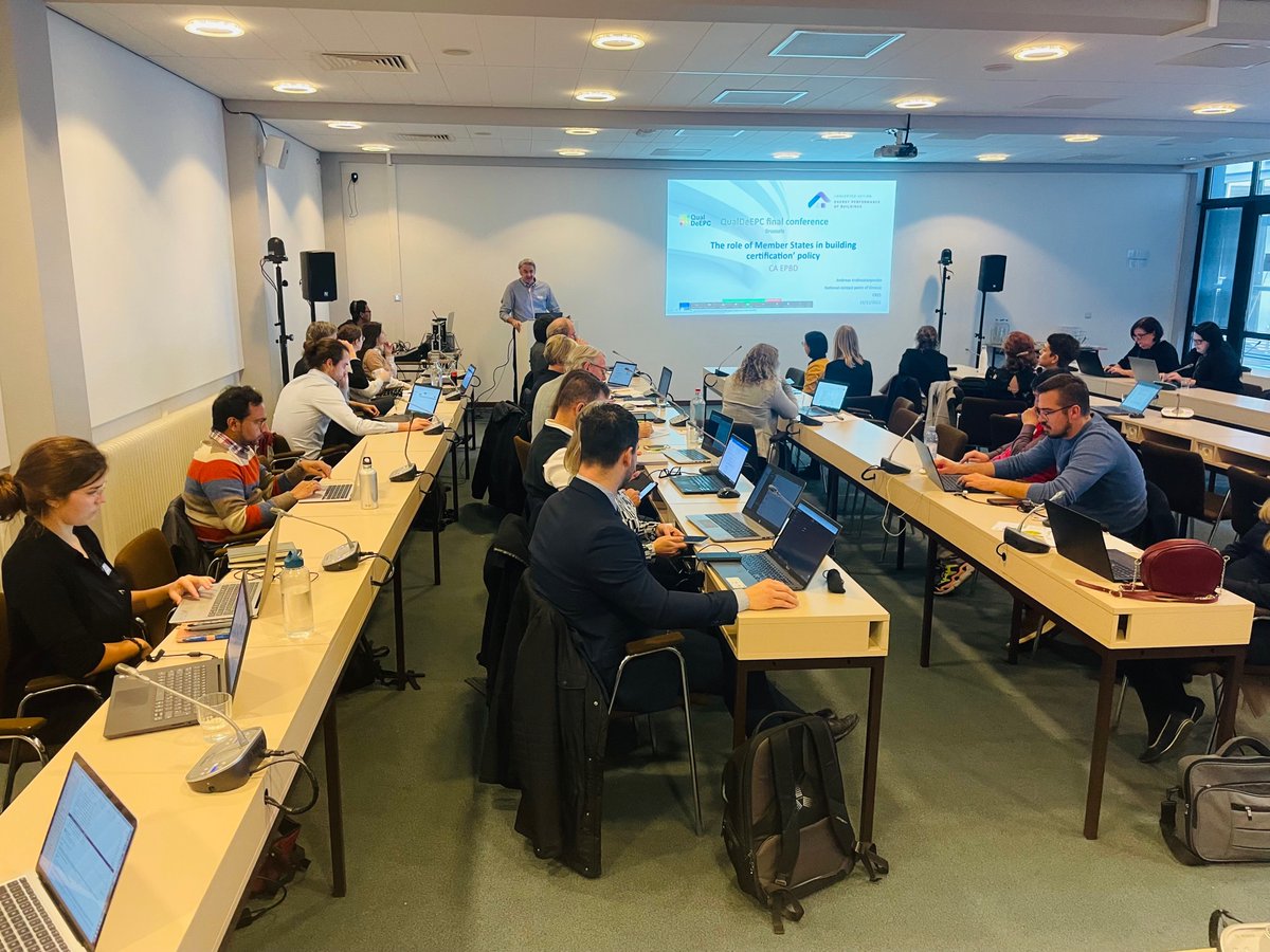 QualDeEPC 🏡 (@qualdeepc) on Twitter photo Now speaking at #QualDeEPC's final conference is Andreas Androutsopoulos from <a href="/CresGreece/">CRES GREECE</a> about the role of Member States in building certification policy.
Don’t miss the upcoming panel discussions!
Register now 👉 bit.ly/3VwNTvf Now speaking at #QualDeEPC's final conference is Andreas Androutsopoulos from <a href="/CresGreece/">CRES GREECE</a> about the role of Member States in building certification policy.
Don’t miss the upcoming panel discussions!
Register now 👉 bit.ly/3VwNTvf