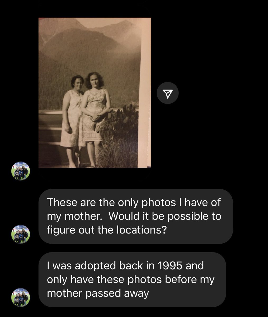 georainbolt's tweet photo. we were able to locate one of the only photos this man had of his biological mother 🫶 w/ @UnoxSoup https://t.co/V8lFmbrCe1