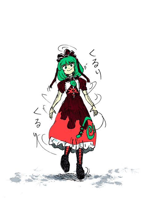 【東方】かわいい雛の、デザイン確認らくがき描いたよ～ 