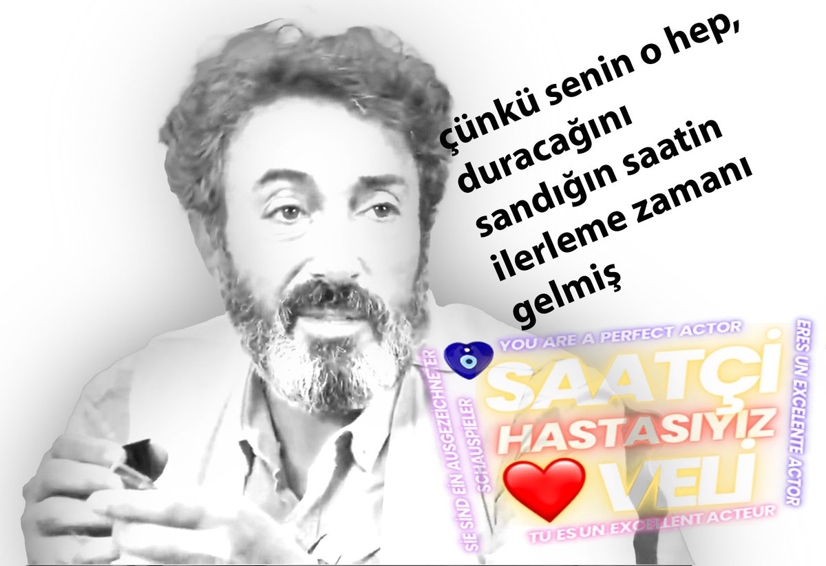 SaatciVeli's tweet photo. "çünkü senin o hep, duracağını sandığın saatin ilerleme zamanı gelmiş"

Saatçi Veli'nin Hastasıyız… "Deli Sözler" 🫶

@OkmenBurhan @nanananukastam @halilibrahimin @emanetkanal7 @KaramelYapim @ayhanzen @NazmiyeYilmaz6 @EcchoRights

#BurhanOkmen #emanet #SaatciVeli https://t.co/NaL8fK4uML