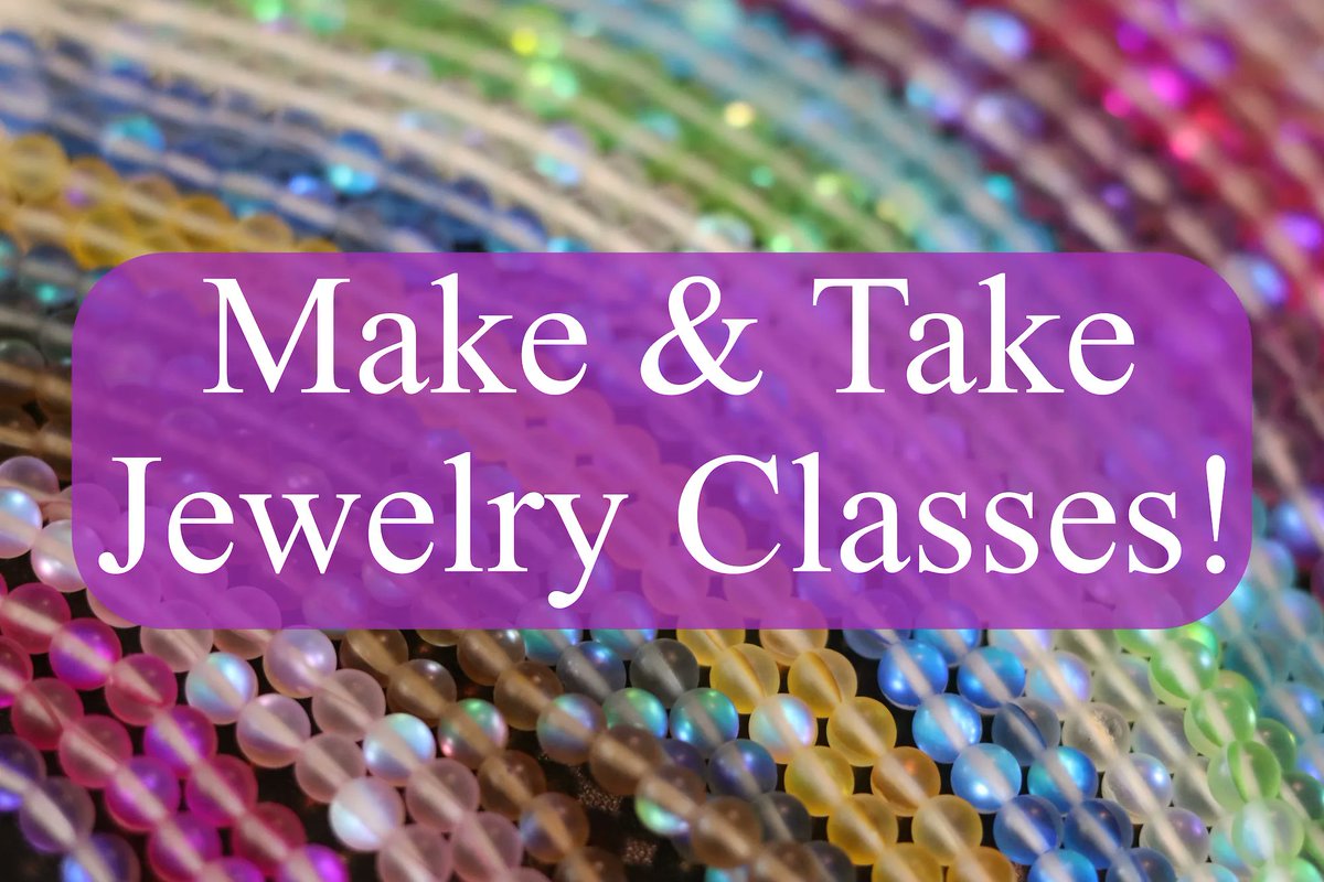 AllegoryGallery's tweet photo. We have our Make &amp; Take Jewelry Classes every Friday in November! 

To get more information and see our schedule, visit the Class section of our website here:   https://t.co/s6uHiANix2 https://t.co/6wmYR8Lg3I