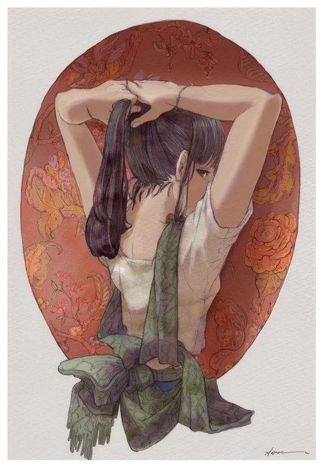 『こわせないもの』 シャープペンシル/Photoshop/透明水彩 