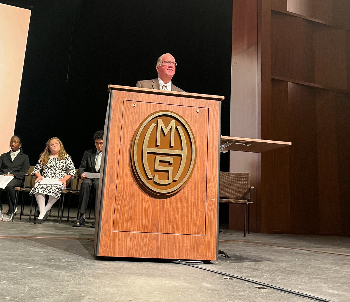 miltonhershey's tweet photo. On Monday, Nov. 7, Milton Hershey School held the Founders Day Assembly. It included performances by New Horizons, student speakers, and remarks by President Pete Gurt ’85 and @CHSEarlyLearn Executive Director Senate Alexander ’06. https://t.co/s8XPgWbsgP #MHSFoundersWeek https://t.co/YJ22g7zQ7P