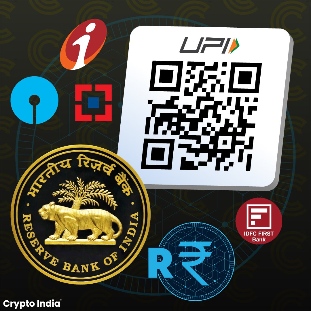 RBI has partnered with SBI, ICICI, IDFC, and HDFC to roll out the retail  version of Digital Rupee #CBDC. Central Bank is also considering making  current QR codes and the Unified Payments