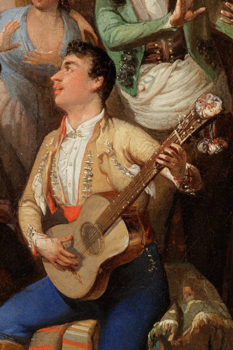 MuseoBASe's tweet photo. Hoy, 16 de noviembre, es el día del Flamenco: 

El museo al detalle

📷 Baile en la taberna (detalle), por Manuel Rodríguez de Guzmán. Año 1854. 

#Flamenco https://t.co/etrg1Yedy9