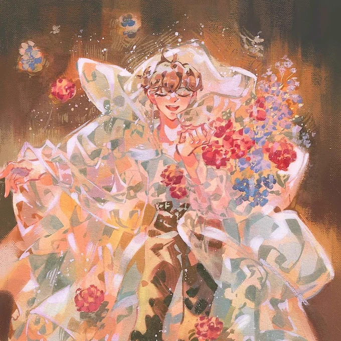 SNEAK PREVIEW for 2023 calendar  Pre-order is still running until Dec 5th at my shop  with postcard bonus for each order #gouacheart #gouachepaint #originalcharacters #illustrator #イラスト 