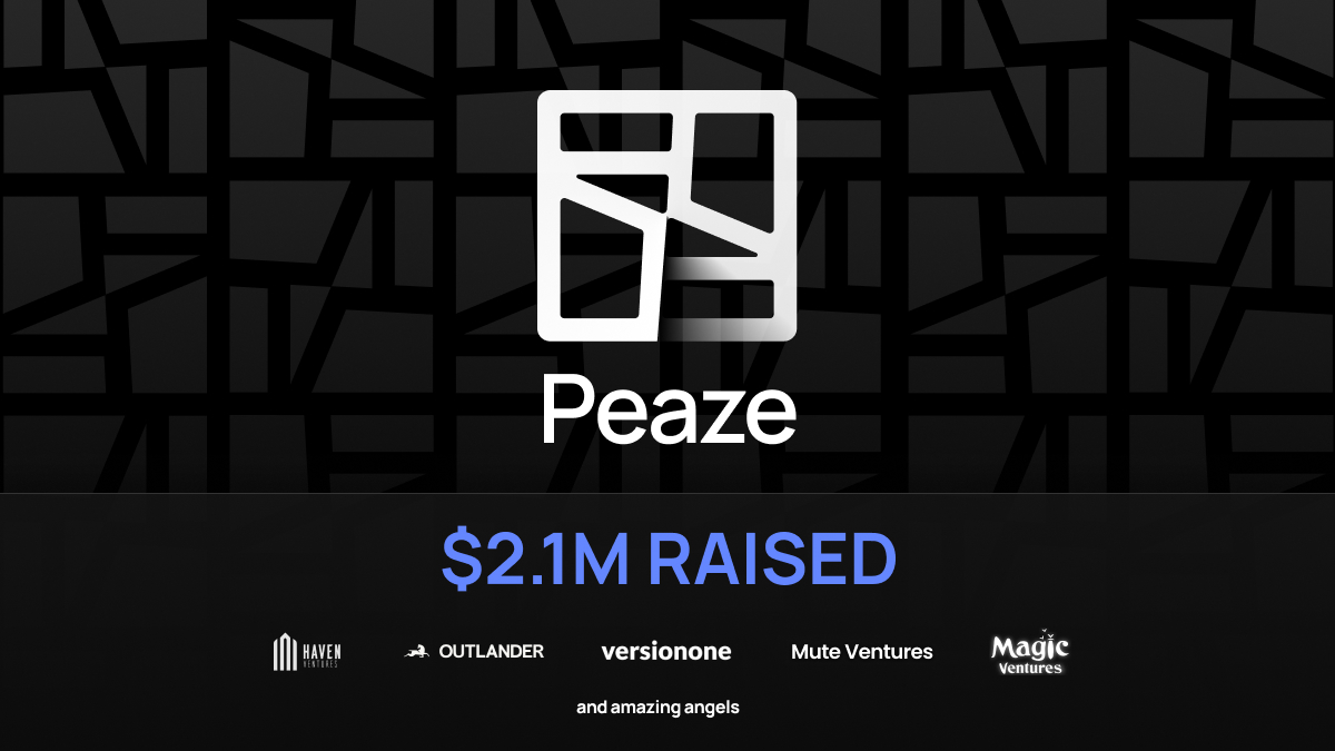 Peaze's tweet photo. We are very excited to announce our $2.1m raise to make web3 easy for everyone! 

Peaze enables developers to create frictionless user experiences without requiring crypto knowledge. https://t.co/2FiLwIYnqe