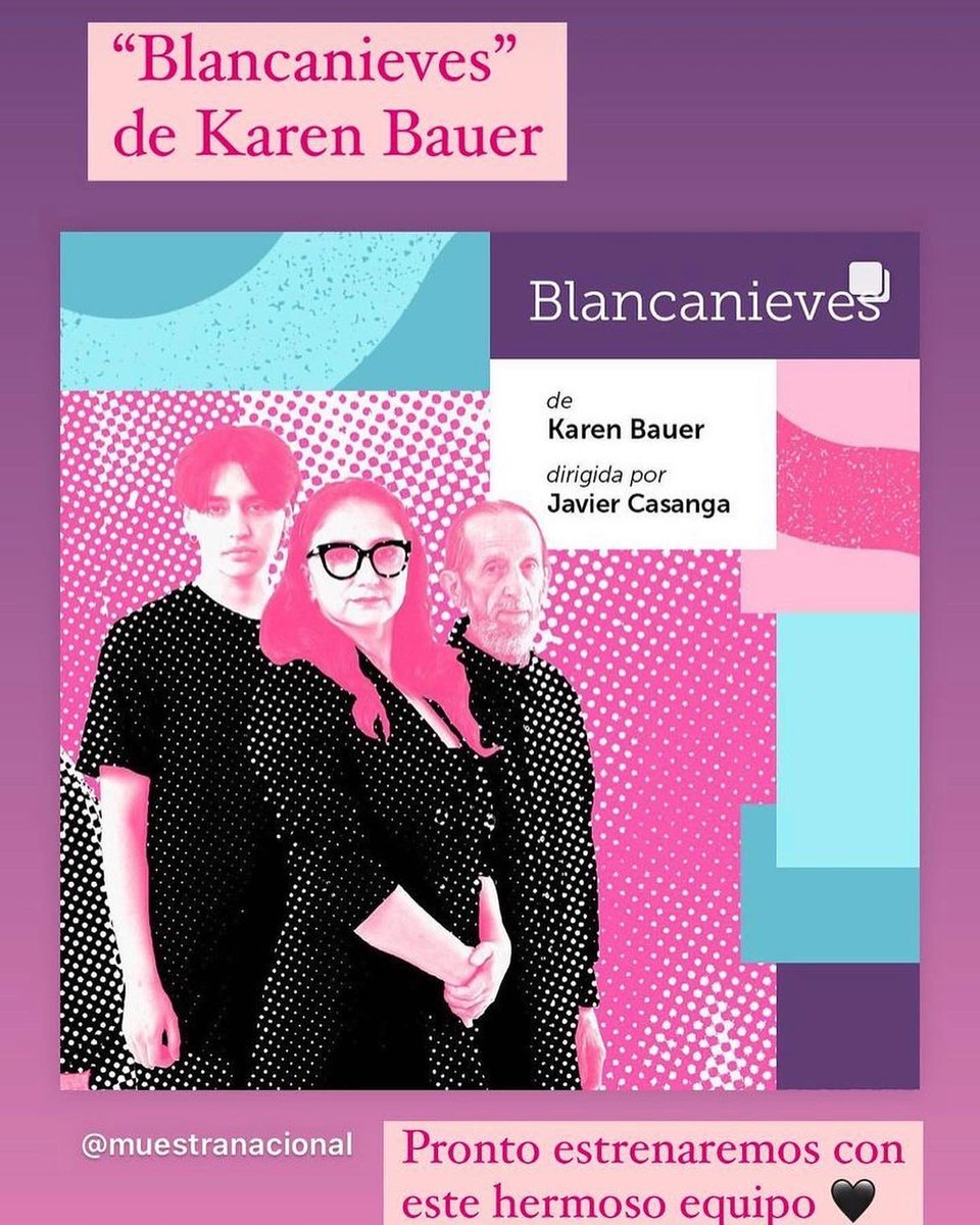 ÚNICAS 3 funciones GRATUITAS de “BLANCANIEVES”de K. Bauer.Dir.J.Casanga.Obra ganadora de <a href="/MuestraNacional/">21 Muestra Nacional de Dramaturgia</a> Dramaturgia :18/19/20 Nov a las 20:30 hrs en <a href="/Matucana100/">Matucana 100</a> .Descarga tu invitación en <a href="/Matucana100/">Matucana 100</a> y <a href="/MuestraNacional/">21 Muestra Nacional de Dramaturgia</a> ((NO ES INFANTIL)