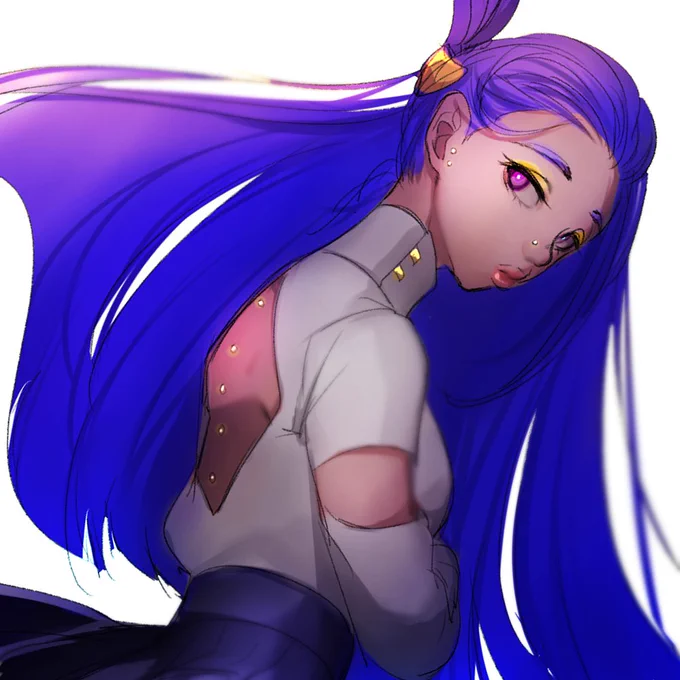 最近青い子描きがち 