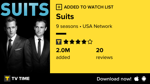 williamwmj's tweet photo. I've just started following Suits https://t.co/yuM4fc41I2 #tvtime https://t.co/kxCfHsQYwf