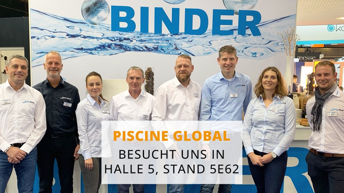 binderhydro's tweet photo. Heute grüßen wir ganz herzlich von der #Piscine Global in #Lyon! Hier könnt ihr euch über unsere #Neuheiten informieren und unsere #HydroStar bei stündlichen Schwimm-Vorführungen in Halle 5, Stand 5E62 📍 live erleben.
Wir freuen uns auf euren #Besuch! 💙 https://t.co/5FcCiCABvV