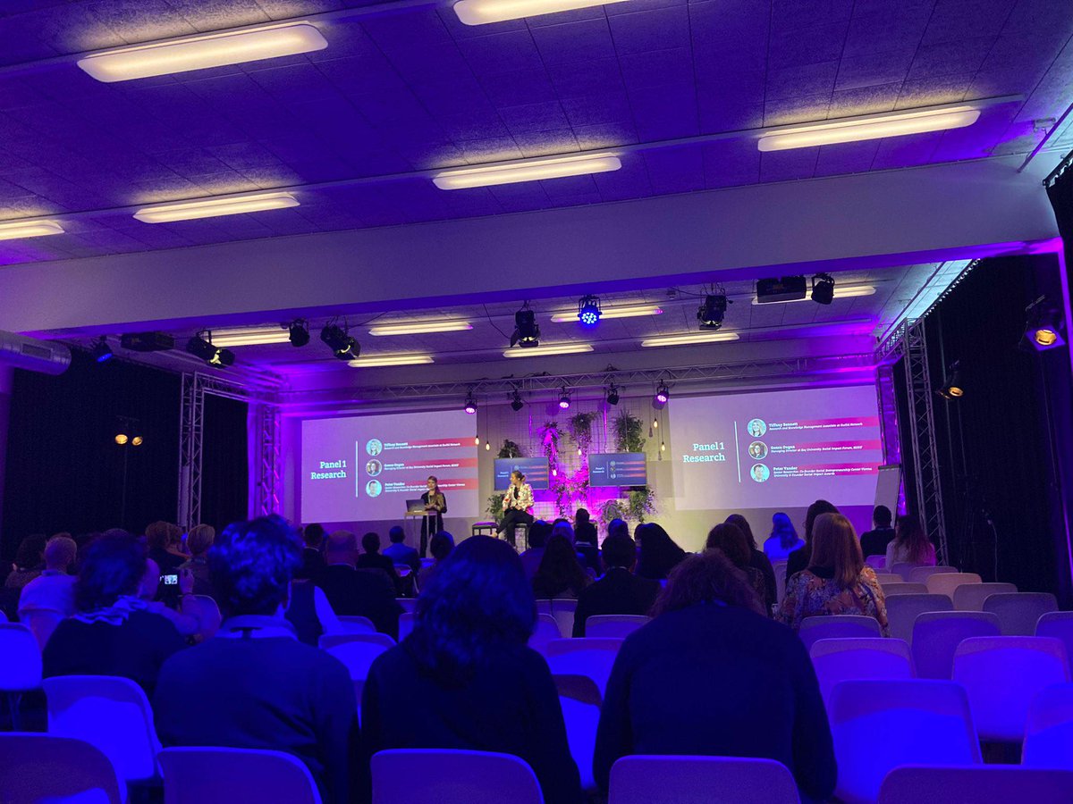 EuclidNetwork's tweet photo. @SEND_ev @SAP @impactcity @_SEWF @BertelsmannSt @SocEntNL @Davos @kusocialimpact The ESEM session has officially launched! 
Panel 1: Research 
Leading discussions: Tiffany Bennett from @EuclidNetwork, Gonca Ongan from @kusocialimpact &amp; Peter Vandor from @wu_vienna https://t.co/UDzCOraZrf