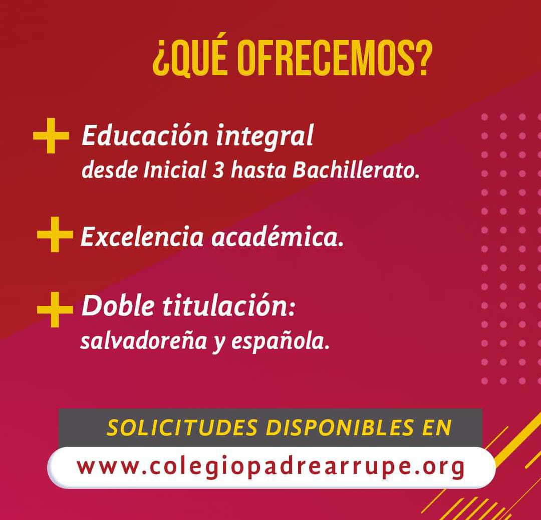 Estelaf20192's tweet photo. Somos un centro internacional de doble titulación 🇪🇸🇸🇻
Inicia ya tu PROCESO DE ADMISIÓN 2023 ingresando a https://t.co/oVGIOiPsJV y cumplimenta tu solicitud en línea.
🔴¡LOS CUPOS SON LIMITADOS! 
 
¡SABER 💙VALORAR 💙ELEGIR! https://t.co/8POZ9JsDYH