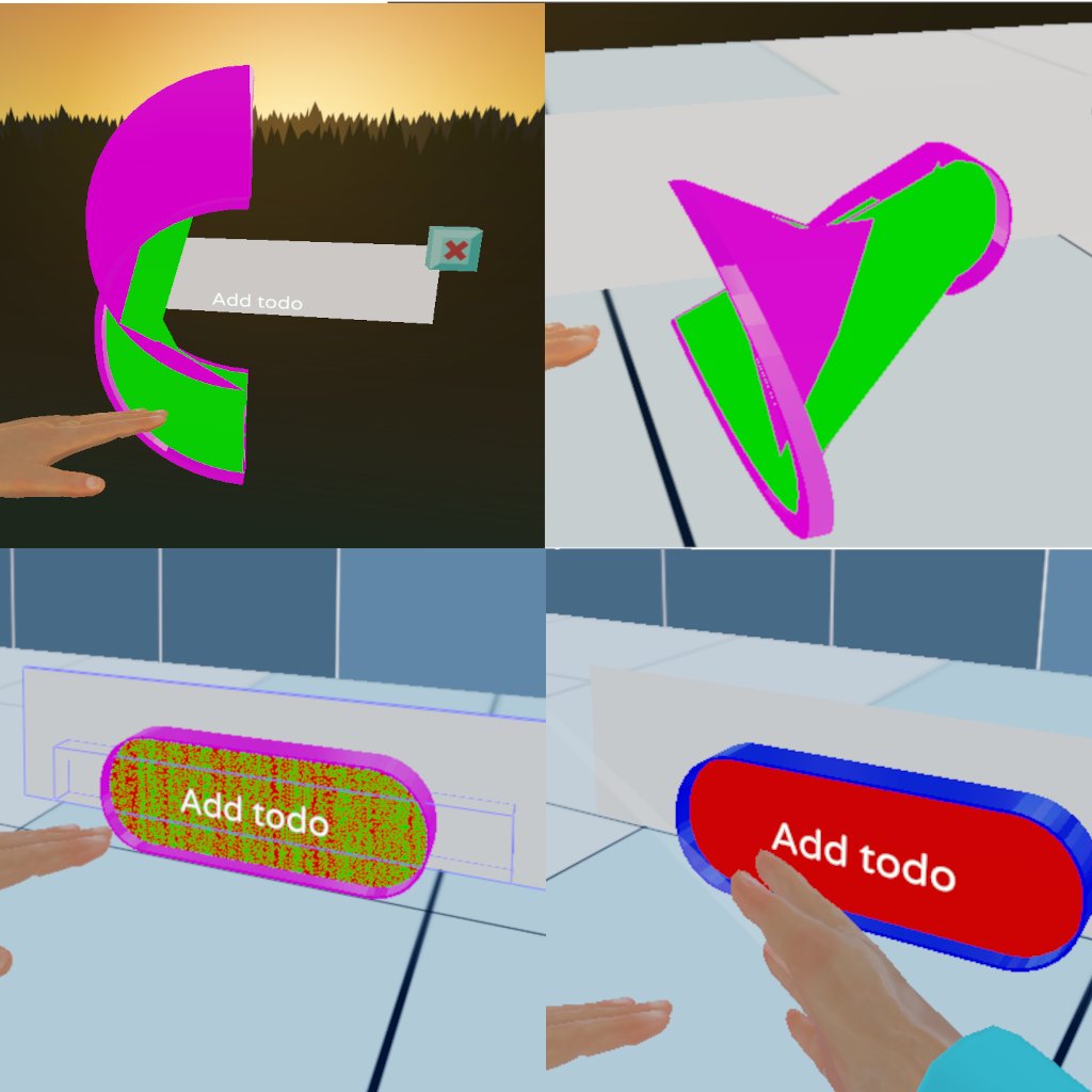 nevyn's tweet photo. Please enjoy this collage of the wonderful process of computer programming, making a button from start to end!

(Building a new @alloverse base button class which uses skeleton animation + color swapping) https://t.co/wwoHBkPAvI