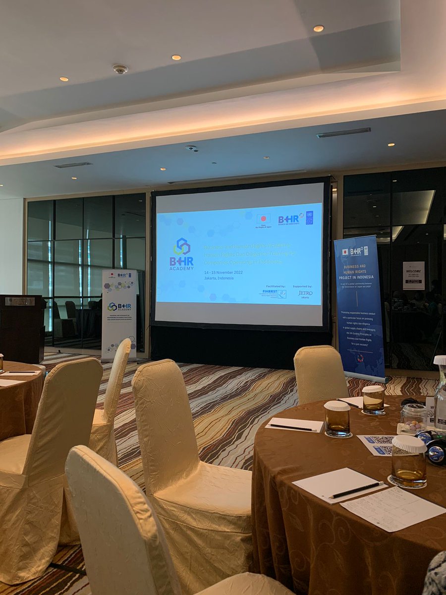 FIHRRST's tweet photo. Today is second day of B+HR Academy by @undpindonesia: Human Rights Due Diligence (HRDD) Training for Companies Operating in Indonesia supported by the Government of Japan. https://t.co/Dcz1JZp0CZ