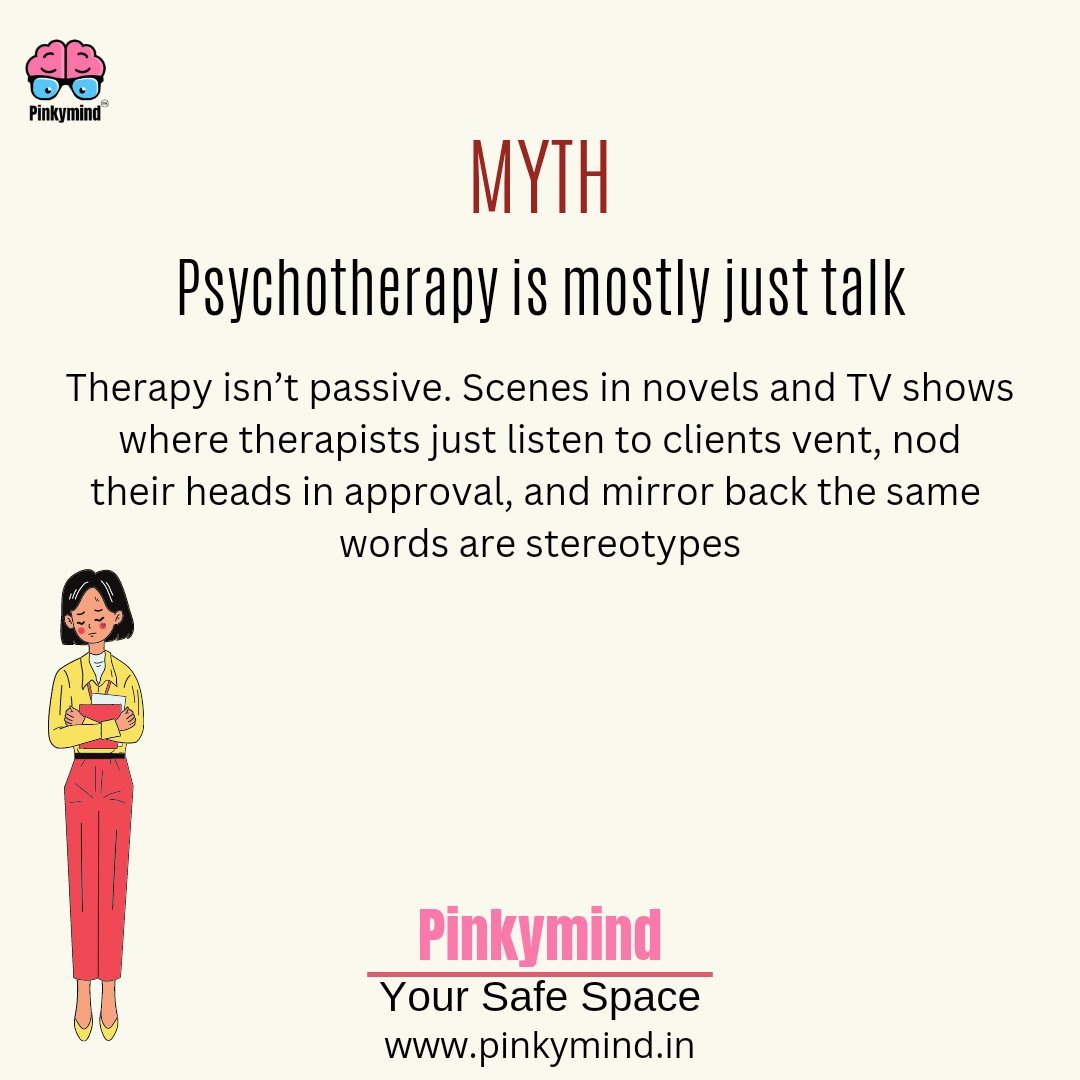 pinkymindapp's tweet photo. Together psychotherapists and clients identify problems, set goals, and monitor progress sometimes with homework and reading assignments as part of the process🥳✨
#letstalk #mentalhealth #fightstigma   #mentalhealthmatters #socialanxiety #anxietysupport #stress #anxietyproblems https://t.co/p3zXdvftsU