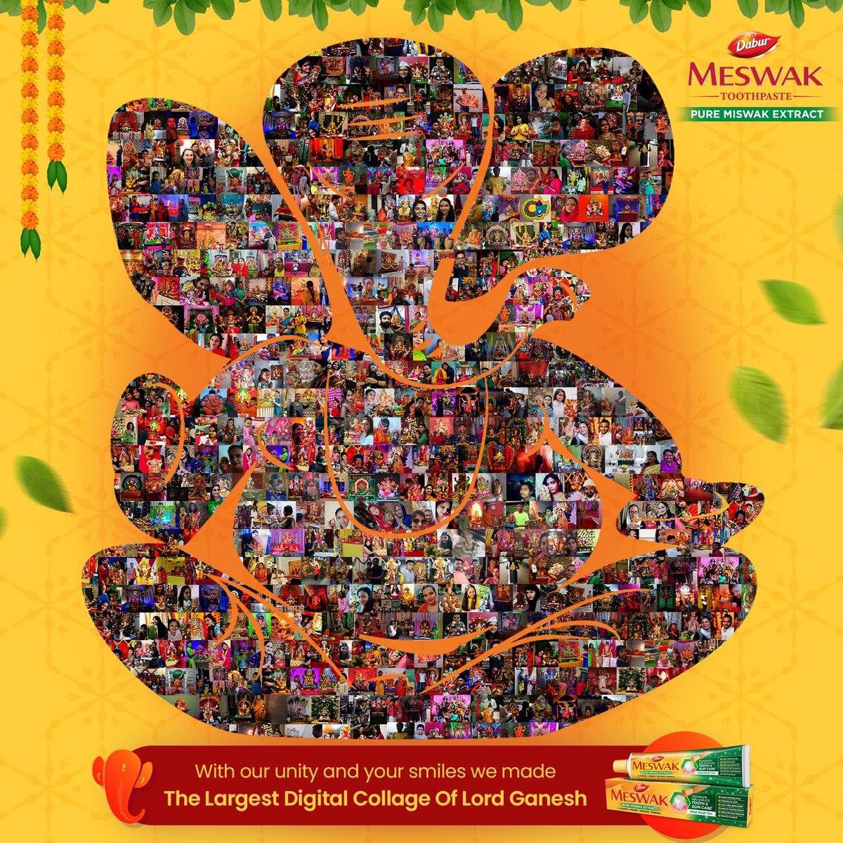 Thrilled to present Dabur India Limited's debut in the metaverse with the launch of the first-ever exclusive Non-Fungible Token or NFT of our own beloved brand.
This first NFT from the House of Dabur is the Largest Digital Ganpati Mural, as certified by World Records Union.
