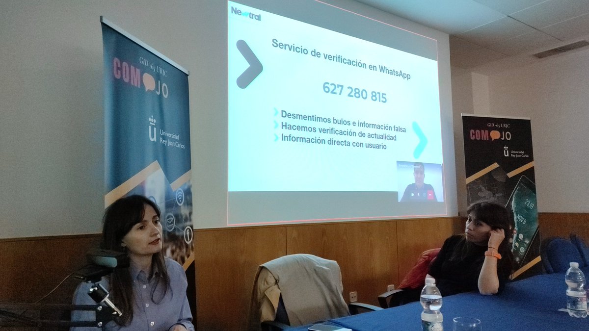 pasenybea's tweet photo. Aprendiendo sobre desinformación gracias a @marilink de @Newtral en @ComojoGID65urjc 

#Desinformación @SandulescuBudea https://t.co/VaY2xCGEyN