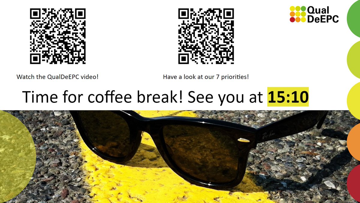 QualDeEPC 🏡 (@qualdeepc) on Twitter photo We are now on a coffee break☕️
This is a good opportunity to join the event. We are online until 5pm CET. Register now and receive the access link to our zoom live stream:
bit.ly/3VwNTvf We are now on a coffee break☕️
This is a good opportunity to join the event. We are online until 5pm CET. Register now and receive the access link to our zoom live stream:
bit.ly/3VwNTvf