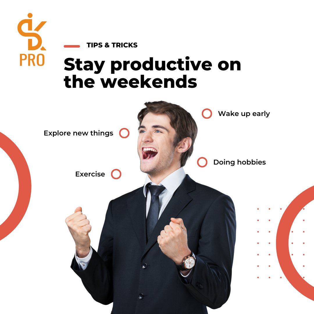 iskproinc's tweet photo. Keep reading for some tips on ways to increase productivity over the weekend and avoid the Sunday scaries without taking away from couch time.

#iskpro #productiveonweekend #weekendbreak #weekendreads #productivemindset #productivesaturday #productiveday https://t.co/IITMSQDFNf