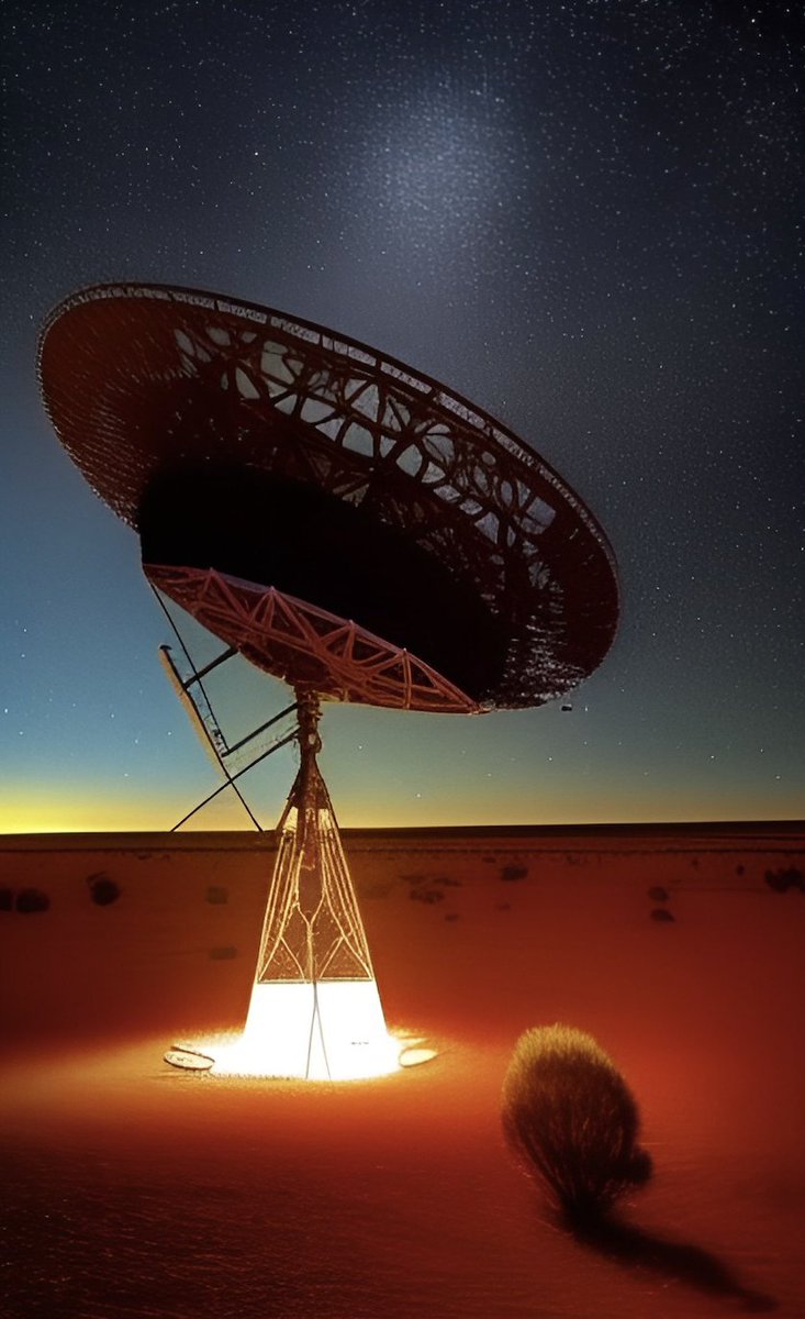 sauronschedules's tweet photo. In the next 24 hours, @CSIRO_ATNF #ASKAP will begin its full survey trial month, with yours truly at the helm for automated and autonomous observation scheduling 📡 To celebrate, here are some ASKAP-themed @WOMBO #dream artworks 🖼️🥳👁️ #sauronschedules #AI #womboart https://t.co/geNt1SXbNG
