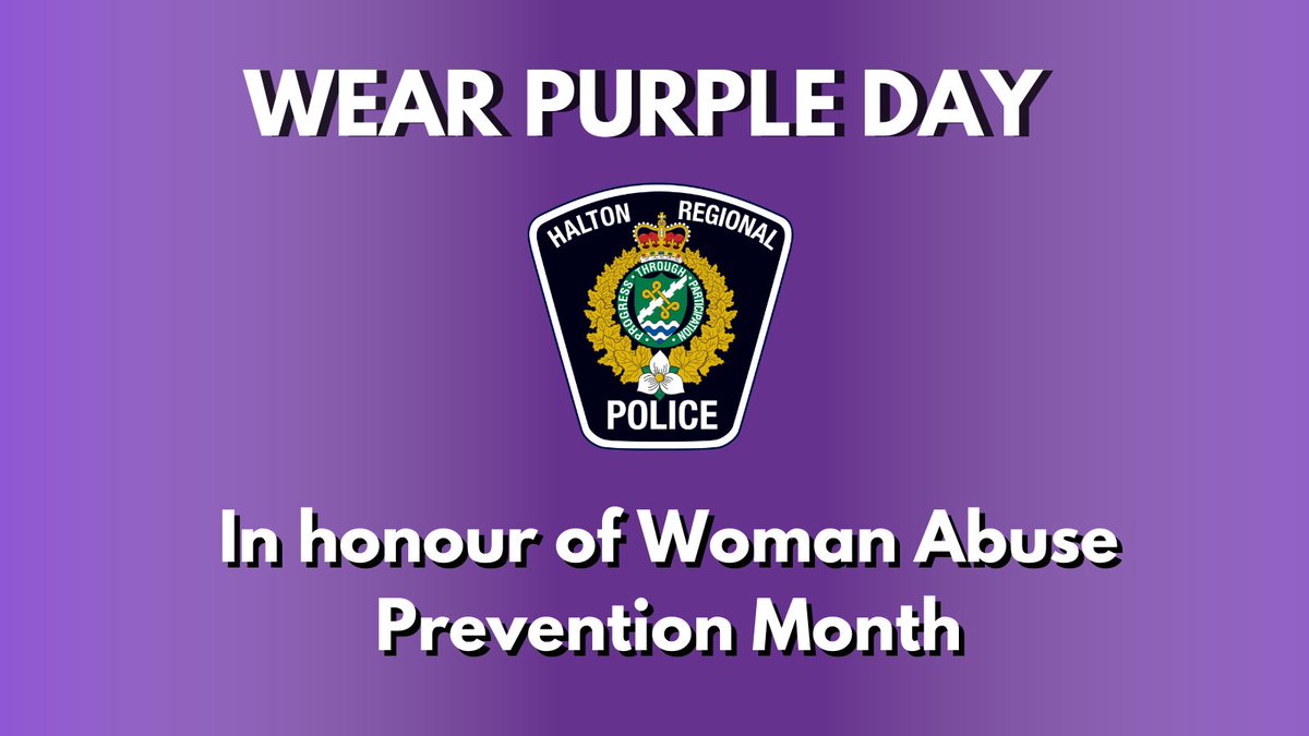 Our social media accounts are purple today in recognition of Woman Abuse Prevention Month, and in support of survivors and those affected by gender-based abuse. 

For a list of community supports and resources, visit bit.ly/3TNCzu1 ^kn