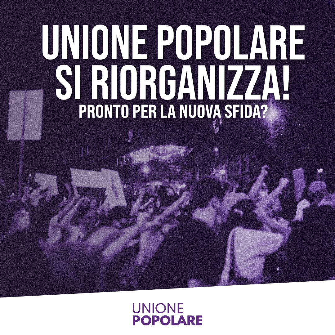 unione_popolare's tweet photo. Unione Popolare terrà il 4 dicembre mattina a Roma un’assemblea pubblica aperta al contributo delle militanti e dei militanti. https://t.co/obEtO9E0Oo