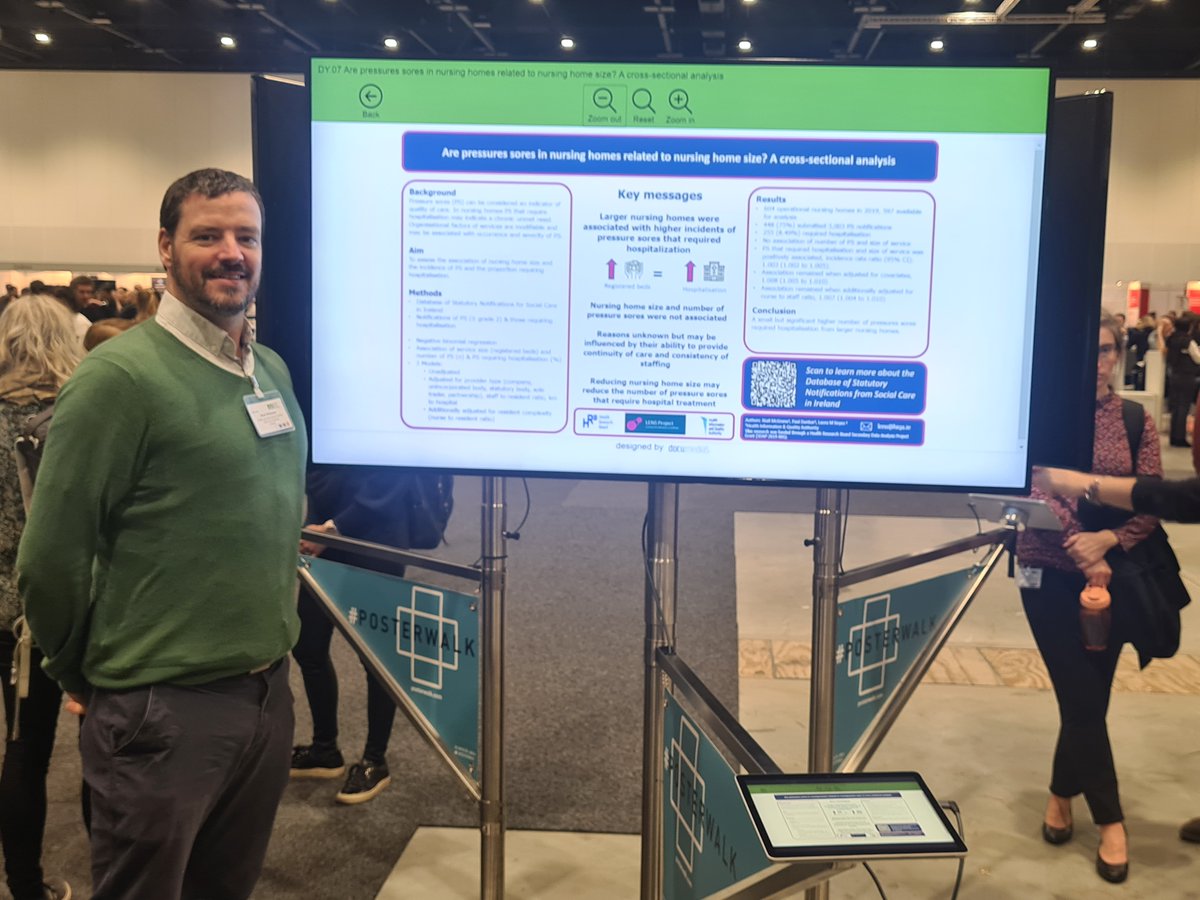 Niall McGrane, our Post-doctoral Researcher, has presented a poster at last week’s <a href="/EPHConference/">EPH Conference</a> on A cross-sectional analysis of whether pressures sores in nursing homes related to nursing home size. #EPH22

You can read his full article here: bit.ly/3EobbNh