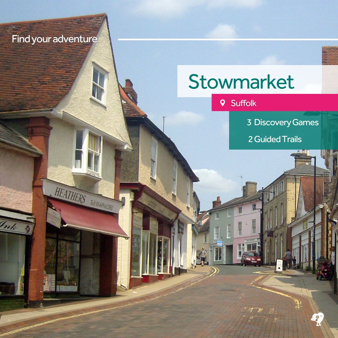 Our location highlight today is #stowmarket in #suffolk. Not only can you experience our augmented reality games in the area there’s also walking routes and trails for you to #findyouradventure in the area. @BaberghDistrict @MidSuffolk