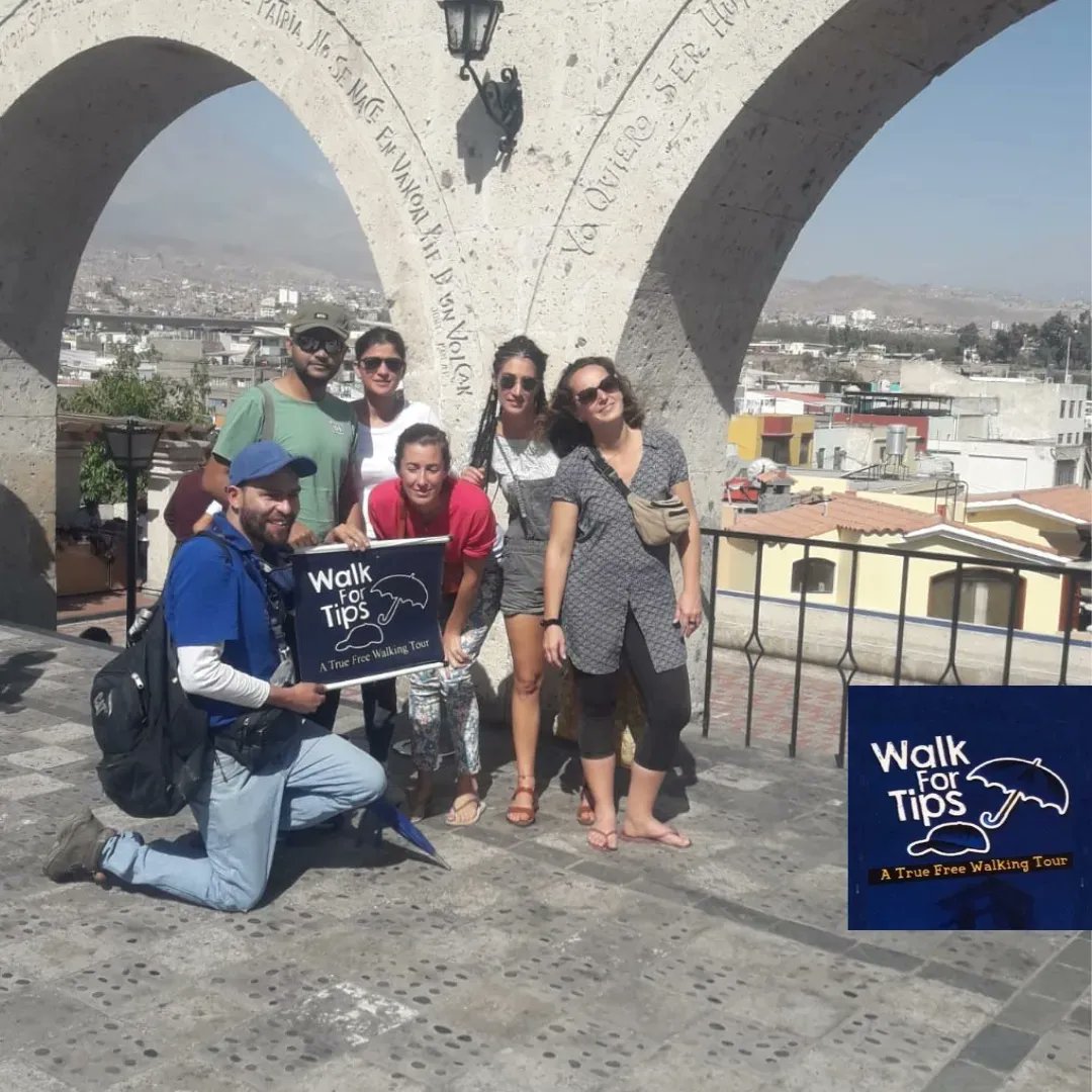 walk_for_tips's tweet photo. ๐บ๐ฒ๐ซ๐ท๐จ๐ญ๐ฎ๐น Yesterday my tourists and I walked at their own pace through my city exchanging ideas, taking photos and learning its history and traditions.
#Arequipa #WalkForTips #Free #FreeTour#WalkingTours #Tourism #Perรบ #ontripadvisor๐ฆ #guidetour #GuideTravel #airbnb #ๆฎ้่ฉฑไนๆ
https://t.co/wWrbm2UmgP