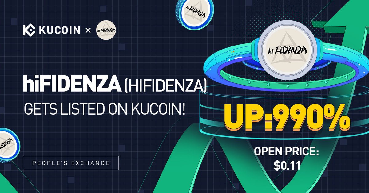 kucoincom's tweet photo. $HIFIDENZA trading is now live on #KuCoin!

Open Price: $0.11 (up 990%)

Trade HIFIDENZA/USDT on KuCoin now!
🚀https://t.co/MUQOQEhPjE

#NFTETF #BlueChipNFT https://t.co/unA9YcRthe