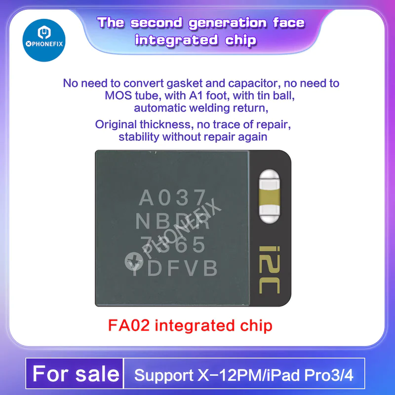 diyfixphone1's tweet photo. 😍😍Special Price hot sell!!
I2C FA02 Face Integrated Chip Dot Matrix IC For iPhone X-14 Pro Max Face ID repair
I2C FA02 Face Integrated Chip: https://t.co/FqZqM9bALX
#i2c #FA02 #faceidrepair #phonerepair #diyfixtool https://t.co/60yVzmxxX3