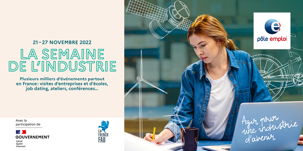 [#SaveTheDate]📢L’industrie vous intéresse❓La 11e édition de la semaine de l'industrie, c’est bientôt🔝 

📅du 21 au 27 novembre

Agir pour une industrie d’avenir : 1 semaine pour aller à la rencontre des acteurs du secteur💪

Retrouvez la programmation⏩plmpl.fr/c/uJ582