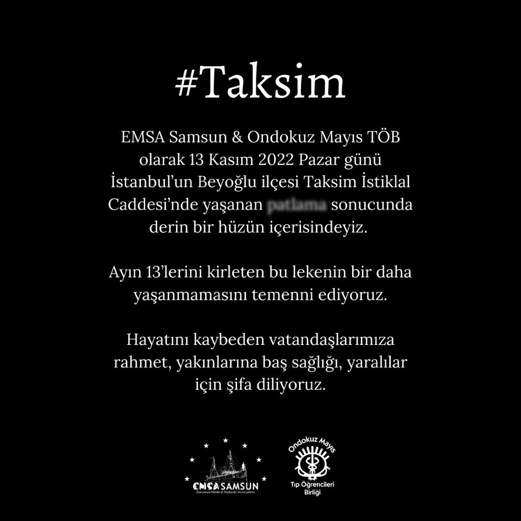 EMSASamsun's tweet photo. #Taksim https://t.co/CfDm5Jd6hA