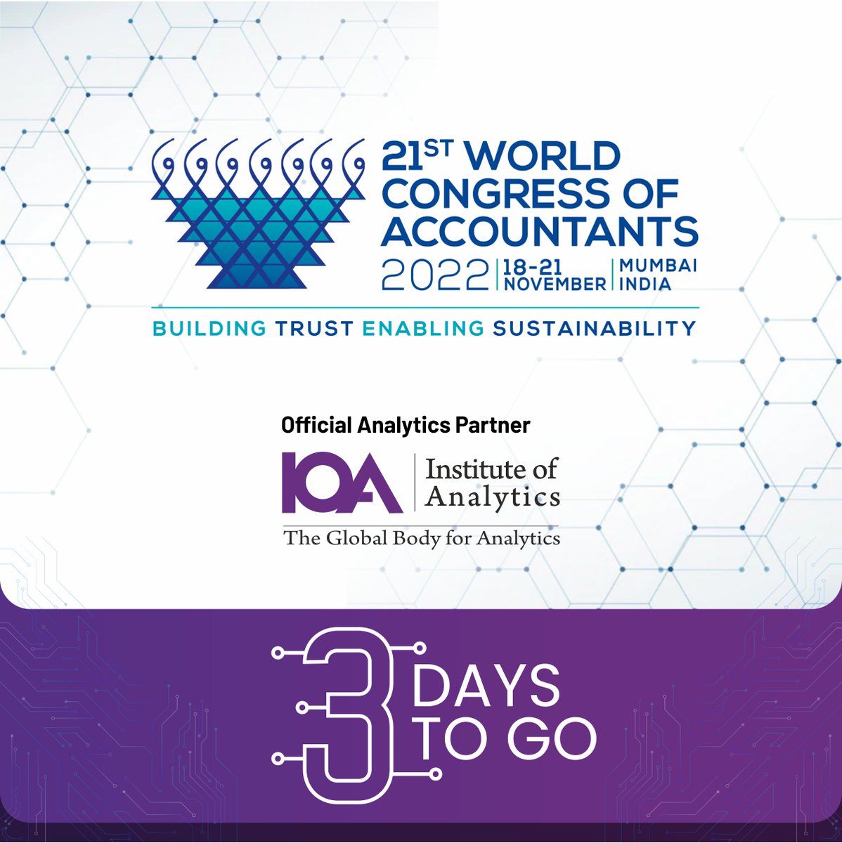 IoANews's tweet photo. Taking part in the panel discussion for the 21st WCoA 2022, Dr. Clare Walsh- Director of Education (IoA), will share her notions, strategies and expertise on the topic "Technology and the Future". The WCoA is just 3 days away.
#ioa #wcoa2022 #analyticspartner2022 https://t.co/trJrrLuk4x