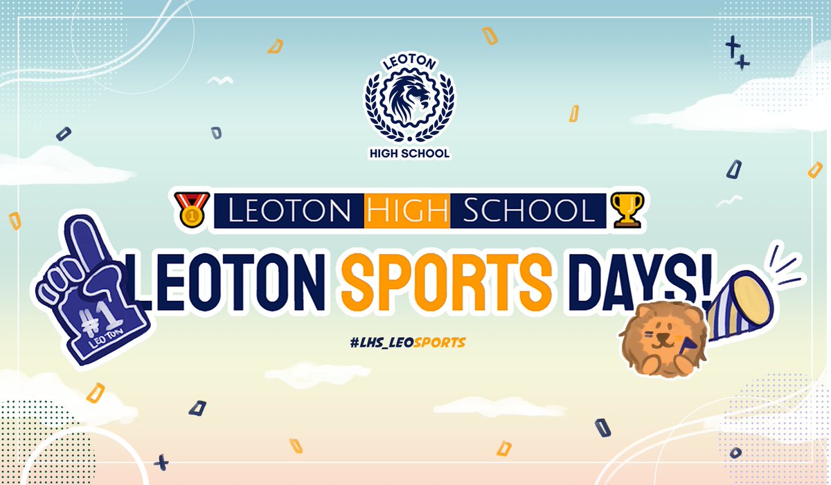 LHS_Commu's tweet photo. [#LHS_LeoSports l SNS]

🔥พรุ่งนี้แล้ว สำหรับการแข่งกีฬา🔥

🏈Leoton Sports Days🎉

เตรียมตัวให้พร้อม ไม่ว่าจะเป็นนักกีฬา เชียร์ลีดเดอร์ หรือแม้แต่กองเชียร์ข้างสนามเองก็ตาม เจอกันพรุ่งนี้ตามกำหนดตารางแข่งครับ!

ตารางแข่งขัน👉https://t.co/mY7NA61QZD

🔥💪‼️Leoton ชนะ‼️💪🔥 https://t.co/rT3NobueqX