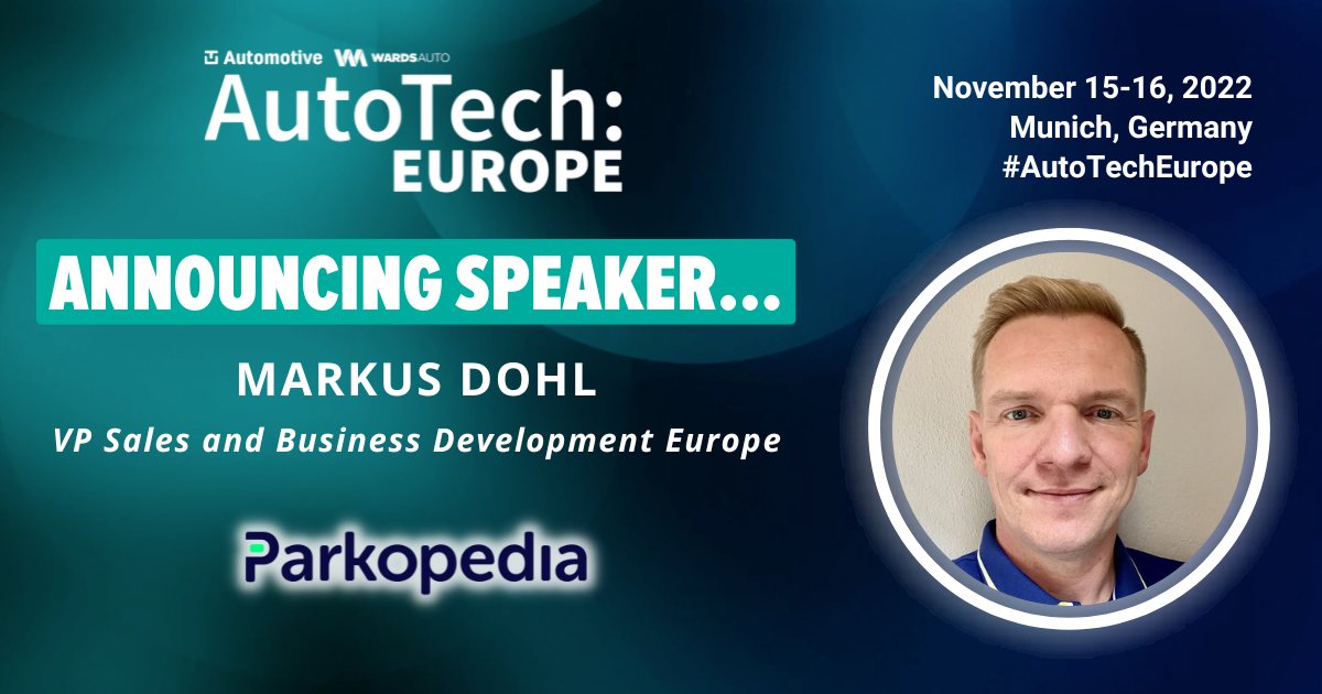 Parkopedia's tweet image. Parkopedia will also be at #AutoTechEurope today for a panel discussion on creating seamless in-car commerce experiences at 15:55 PM. If you wish to speak with us during or after the event please DM us to set up a meeting. #TUEurope #Automotive #AutomotiveIndustry #ConnectedCar