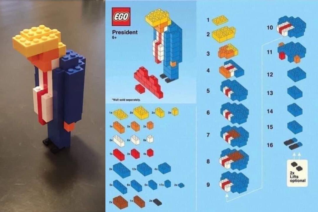 Wer sich einen (Ex-)Präsidenten basteln möchte…