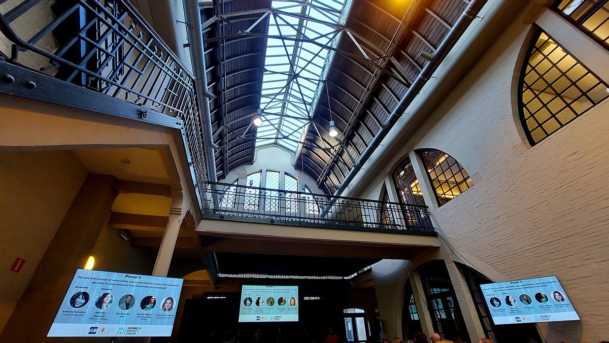 ENestola's tweet photo. Excited to be back to
 in person #Brusselsprivacysymposium to discuss about #vulnerability and data protection! @BPrivacyHub https://t.co/gzma4o0asS
