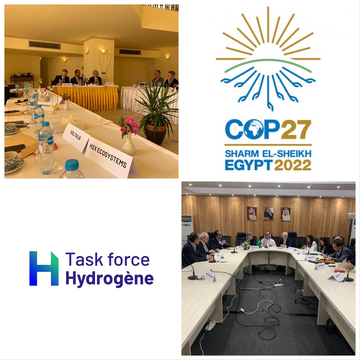TaskForceH2's tweet image. Top départ à #SharmElSheikh de la mission @TaskForceH2 à la @COP27P. 20 entreprises 🇫🇷 de l'#hydrogène et plusieurs lauréats de notre @IndexH40 pour des RDV privilégiés avec les décideurs Energie, H2, Decarbonation du monde. @MEDEF_I @FranceHydrogene @BogdanFG