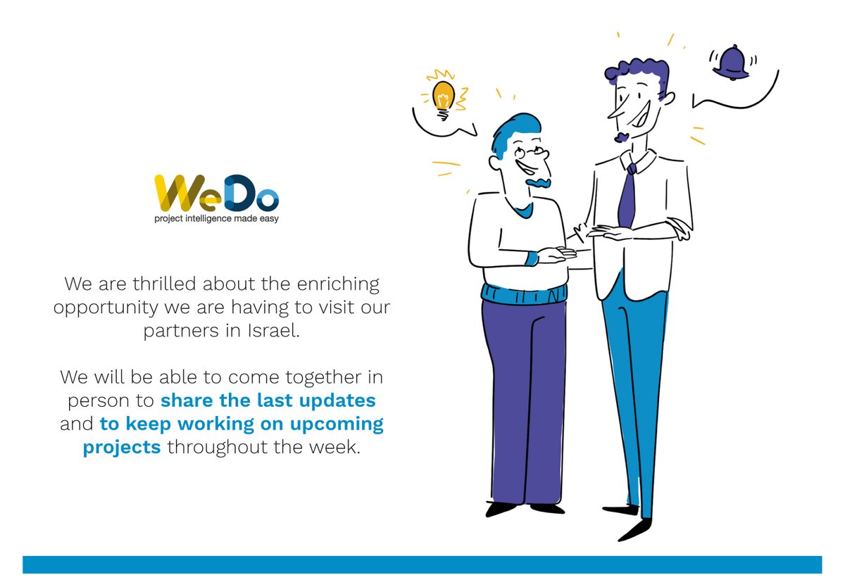 We_Do_Projects's tweet photo. We are thrilled about the enriching opportunity we are having to visit our partners in 📍Israel.

We will be able to come together in person to share the last updates and to keep working on upcoming projects throughout the week.

#Projectmanagement #projectcommunications https://t.co/pPKYcKVEkP