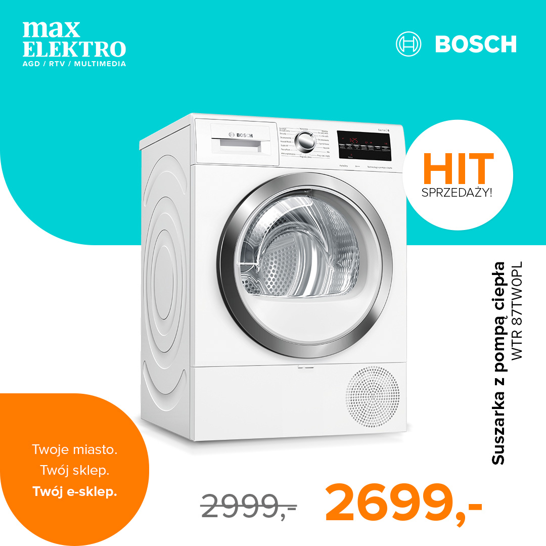 MaxElektroPL's tweet photo. Wybierz suszarkę Bosch z pompą ciepła i ciesz suchym praniem już po 40 minutach 👖👕
https://t.co/VW8NW2MWd8
#Bosch #hitcenowy #okazja https://t.co/7HXiMSXnuc