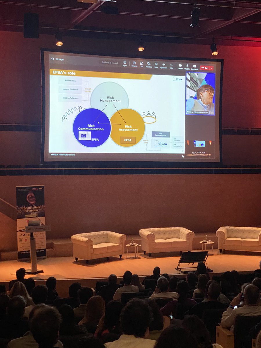 CarnicoForum's tweet photo. Seguimos hablando de riesgos con Estefanía Noriega, Scientific Officer en EFSA! https://t.co/SSW1Q1XWSB