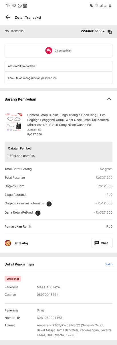 marschallathief's tweet photo. Barang dinyatakan hilang di expedisi tapi tidak diinvestigasi sampai selesai @BukaBantuan @bukalapak malah komplain ditutup secara sepihak &amp; dana dikembalikan ke pembeli tapi seller dirugikan karna paket hilang tidak diurus, sicepat 001818632411 https://t.co/g6l9Luo6fZ