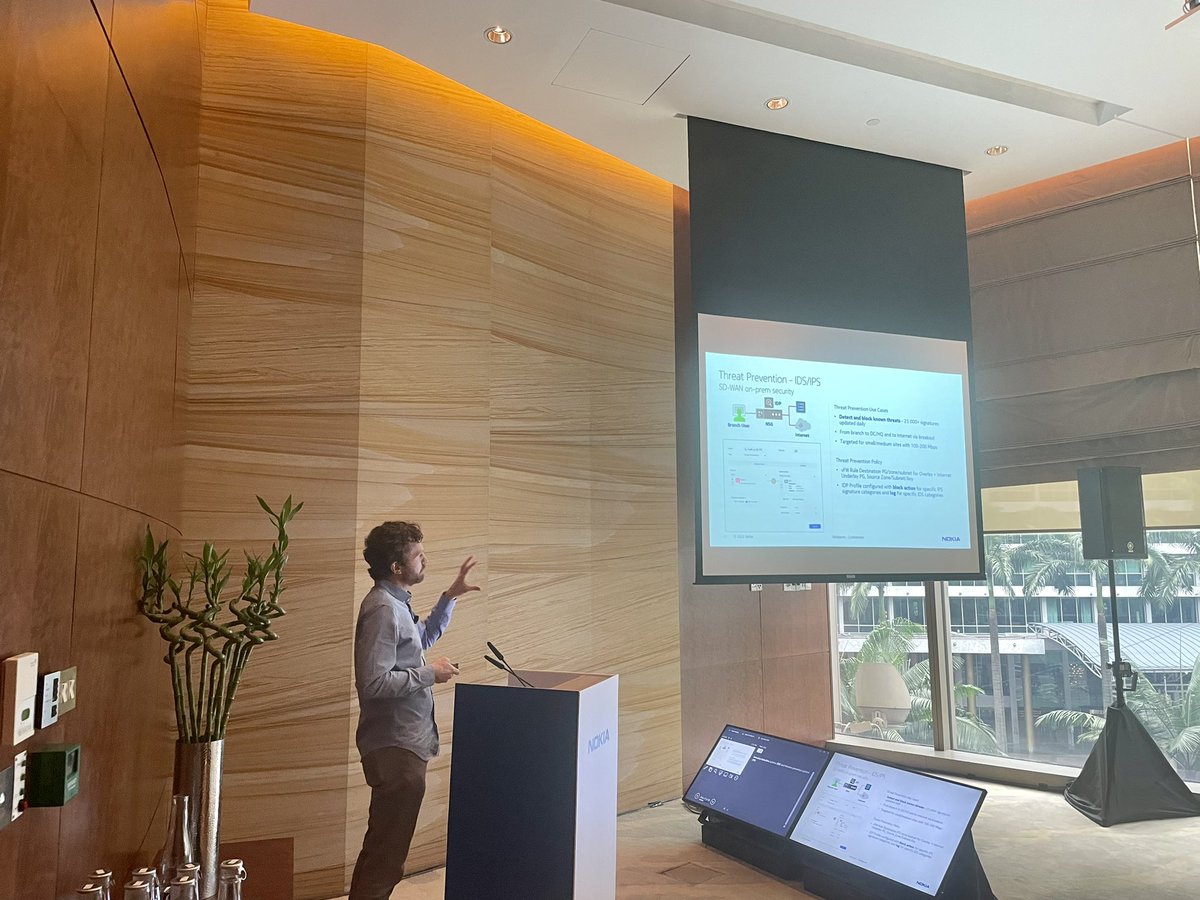 jamesmcinroe's tweet photo. Great to see @nuagenetworks Jeroen Claessens diving deep into #SDWAN and #sase at @nokianetworks #SReXperts22 in Kuala Lumpur https://t.co/KjOIwBo2sk