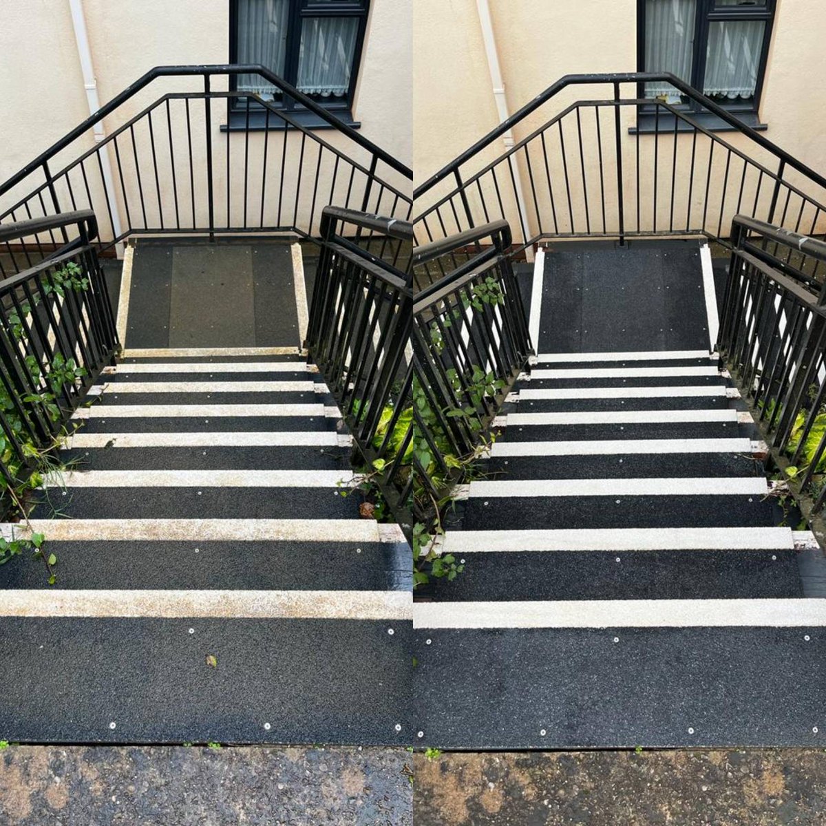 UCSSWGroup's tweet photo. A nice before and after from a pressure washing job from last week at a client's property in Budleigh Salterton.

Not only do these steps look much better but they'll be safer to use now too.

https://t.co/D1UYht68ET

#CommercialCleaning #PressureWashing #BudleighSalterton #Devon https://t.co/S6p4QIzroL