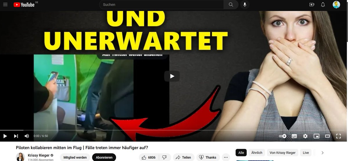 FakeDoctorReal1's tweet photo. Wieder ein neues Panikvideo von @krissyRieger um #Zahlschafe zu melken! Passend zur Fake News darf man das neue Buch #DasSystem und Bitcoins und Prepper-Zubehör kaufen. Komisch nur, dass die Behauptung, dass es immer mehr Flugunfälle gibt nicht mit der Realität  übereinstimmt🤡 https://t.co/VB1iObm2DD