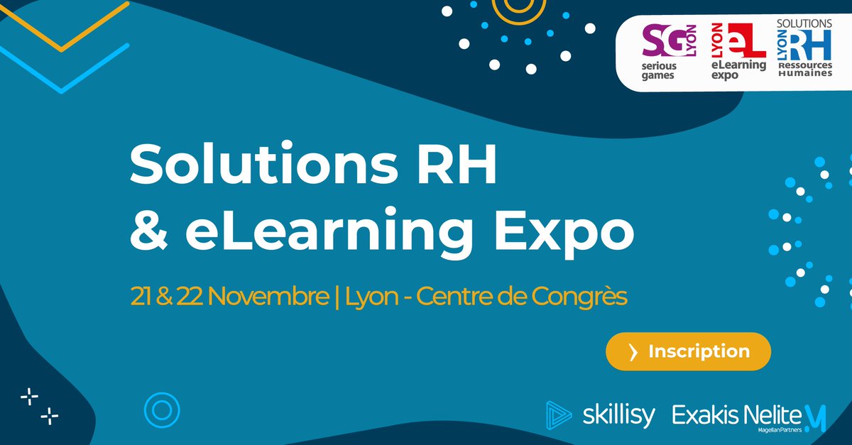 [EVENT] 21 &amp; 22/11 – Lyon – 📅📢 Il est encore temps de vous inscrire au salon #SRH, le 1er salon Européens des ressources humaines, de la formation et du digital learning ! 
Retrouvez le programme ➡salon-srh.com/visiter.php