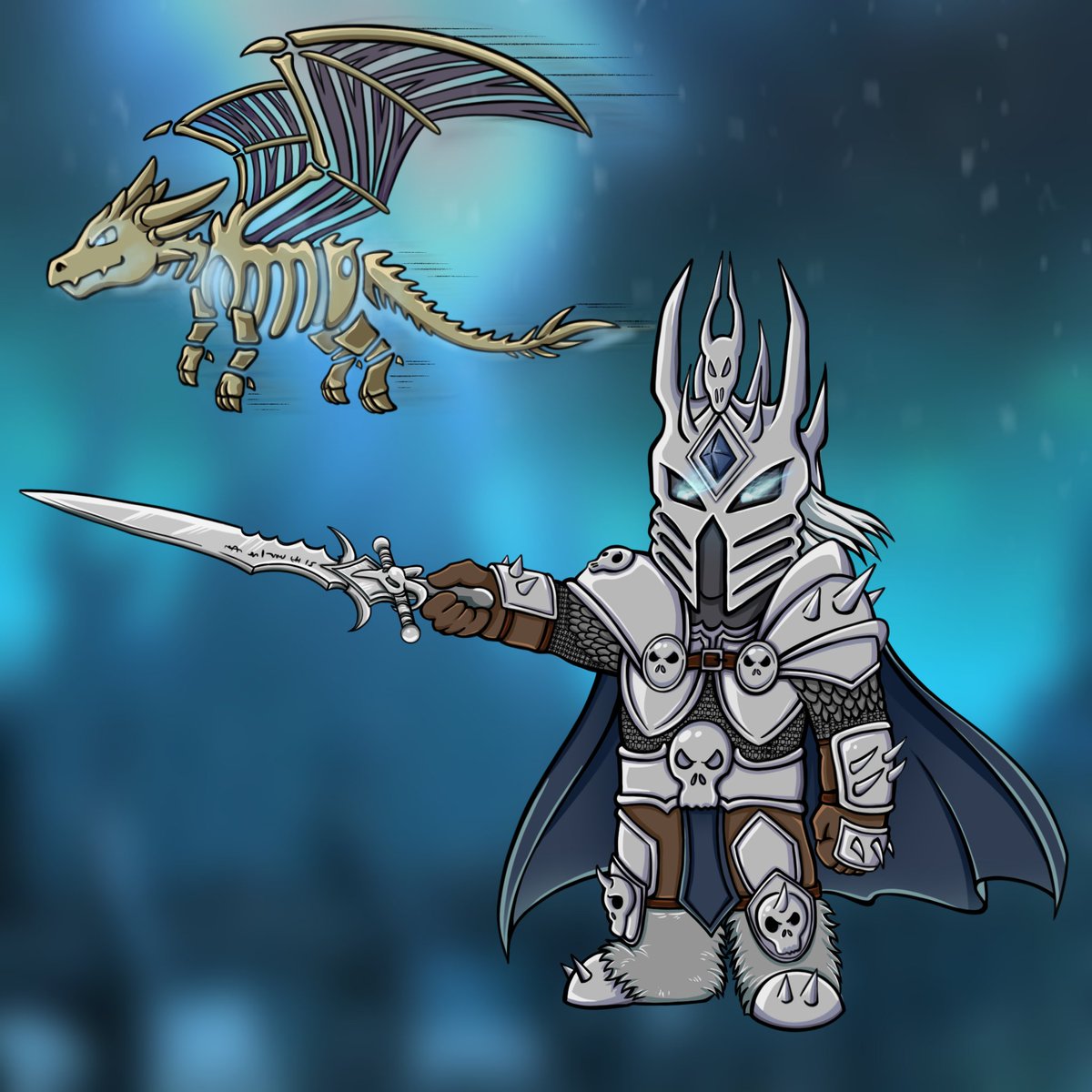 keyburado's tweet photo. Something in honor of my world of warcraft days. Mini Lich king and Sindragosa❄️
#Wow #wotlk #worldofwarcraft https://t.co/iJHKXzoyRJ